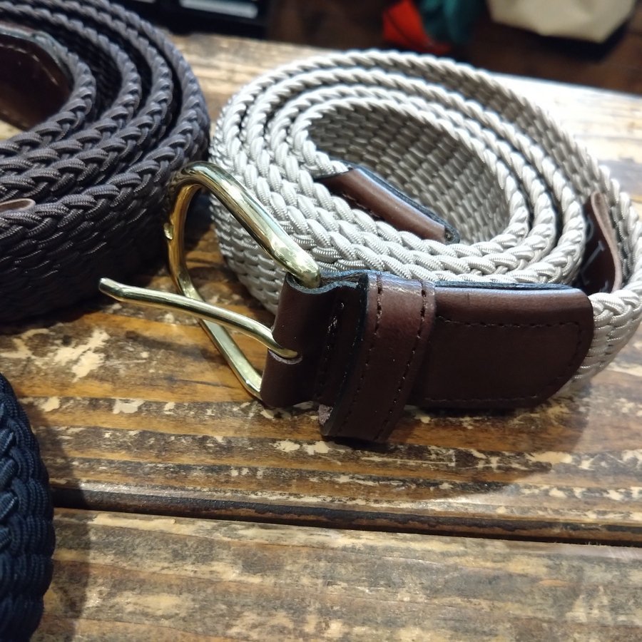 ROMA BELT,England / REGENT BELT COMPANY (レジェントベルトカンパニー）ローマベルト メッシュベルト W30 /  4COLOR エラスティックベルト イギリス製 - 『ROOTS』 IMPORT CLOTHS 通販