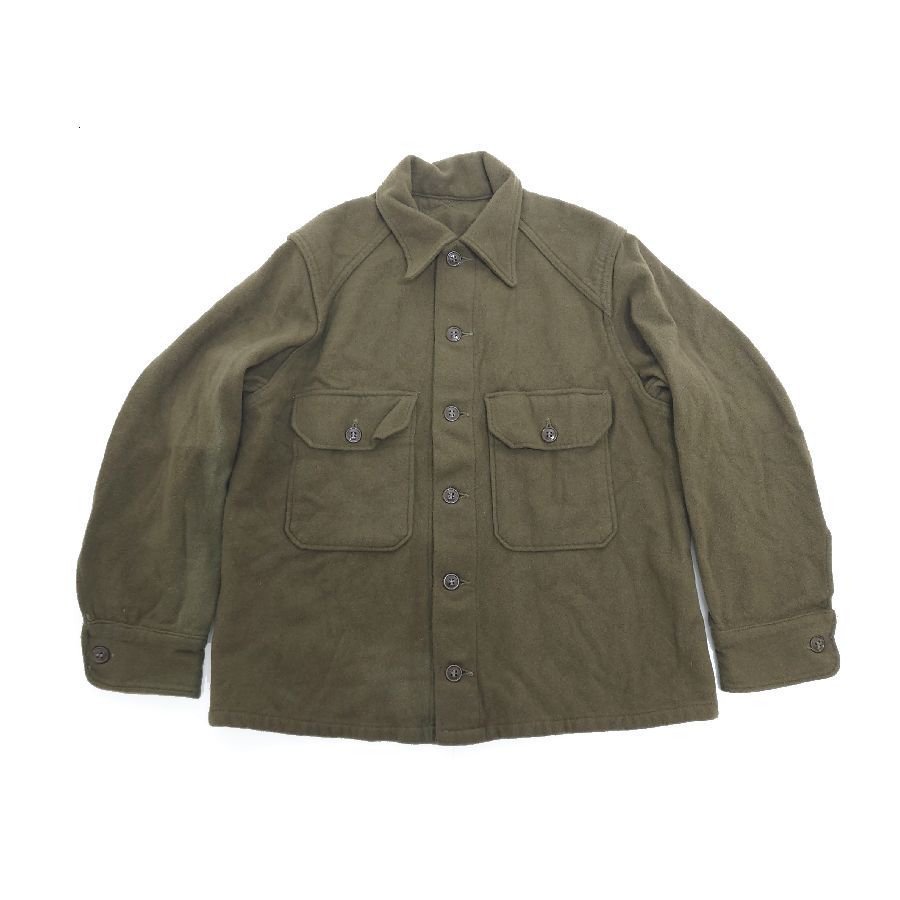 60s デッドストック US ARMY OG108 前期型 ウールシャツ SIZE：SMALL