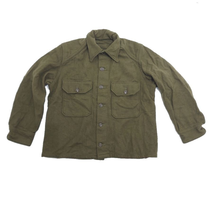 60s デッドストック US ARMY OG108 前期型 ウールシャツ SIZE：SMALL 