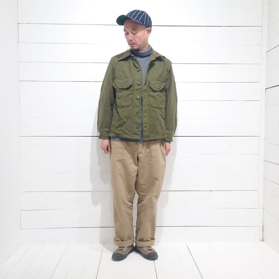60s デッドストック US ARMY OG108 前期型 ウールシャツ SIZE：SMALL