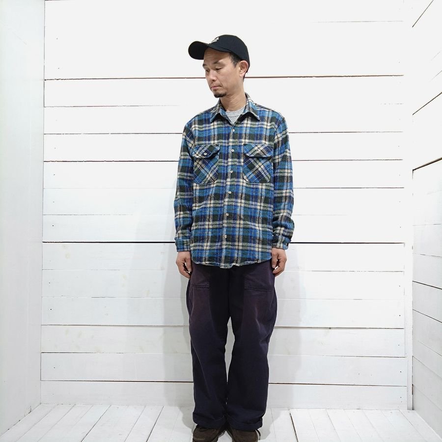 90s MELTON（ メルトン ）HEAVY NEL SHIRTS ( ヘビーネルシャツ ）SIZE