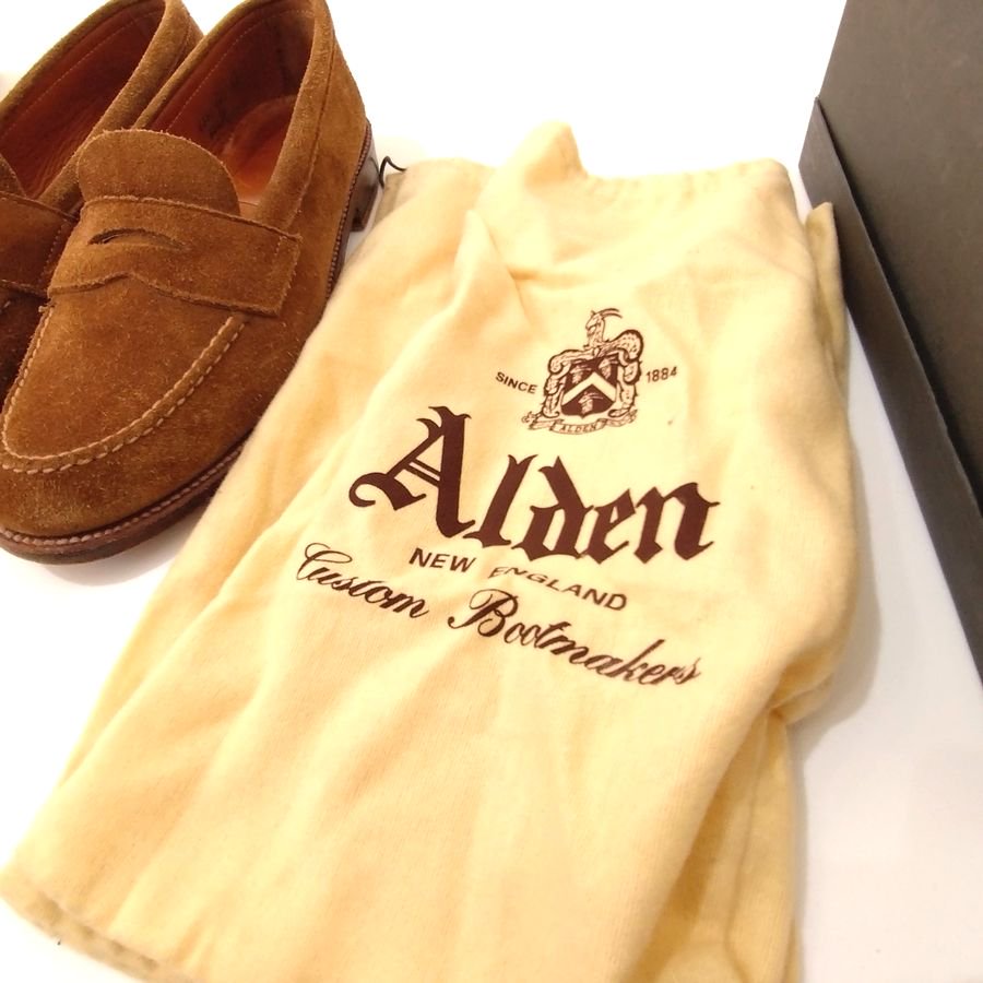 ALDEN（オールデン）スエード ローファー 9D (27.5cm) [ USED ] - 『ROOTS』 IMPORT CLOTHS 通販