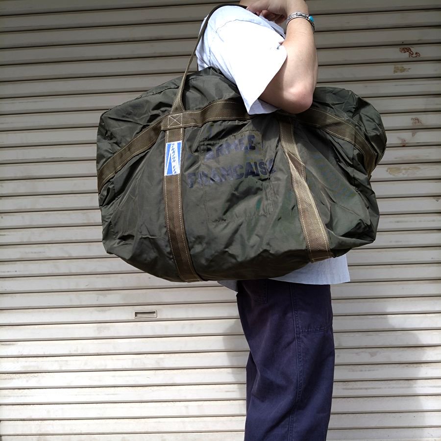 DEADSTOCK FRANCE AIR FORCE PARATROOPER BAG 1987（ デッドストック フランス エアーフォース  パラシュートバッグ 15 ） - 『ROOTS』 IMPORT CLOTHS 通販