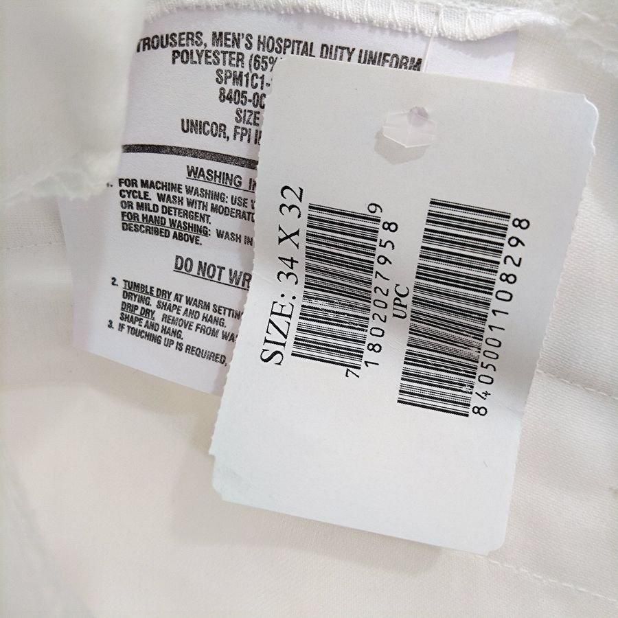 00s U.S. Hospital Duty White Trousers（アメリカ ホスピタル
