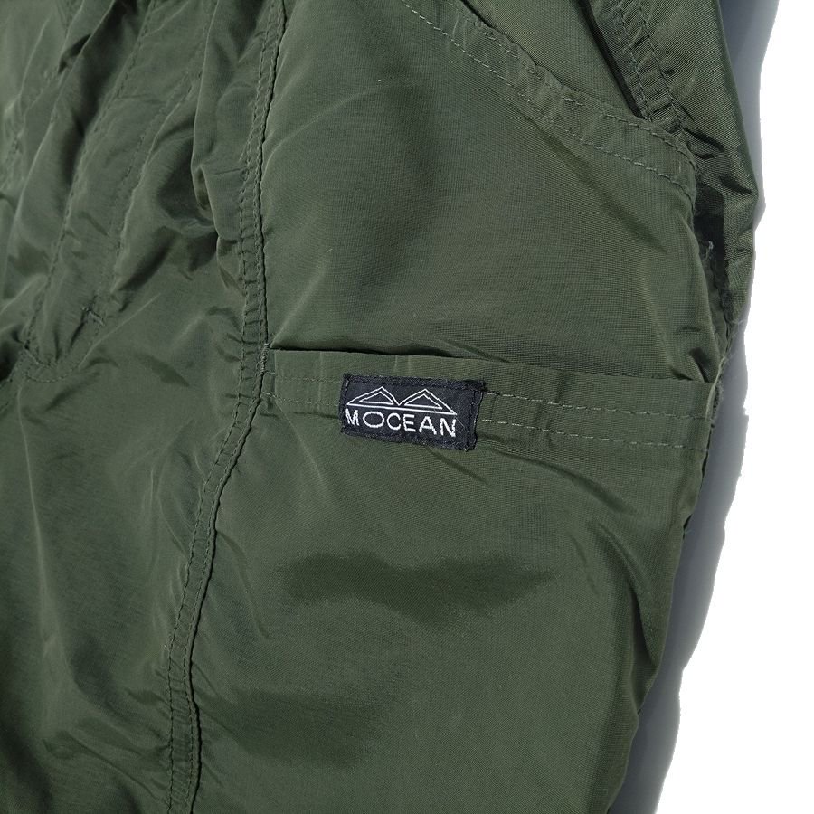 MOCEAN VELOCITY 3/4PANTS/モーシャン ベロシティ七分丈パンツ サプレックスナイロン オリーブ Lサイズ 旧タグ USA製【USED】  - 『ROOTS』 IMPORT CLOTHS 通販