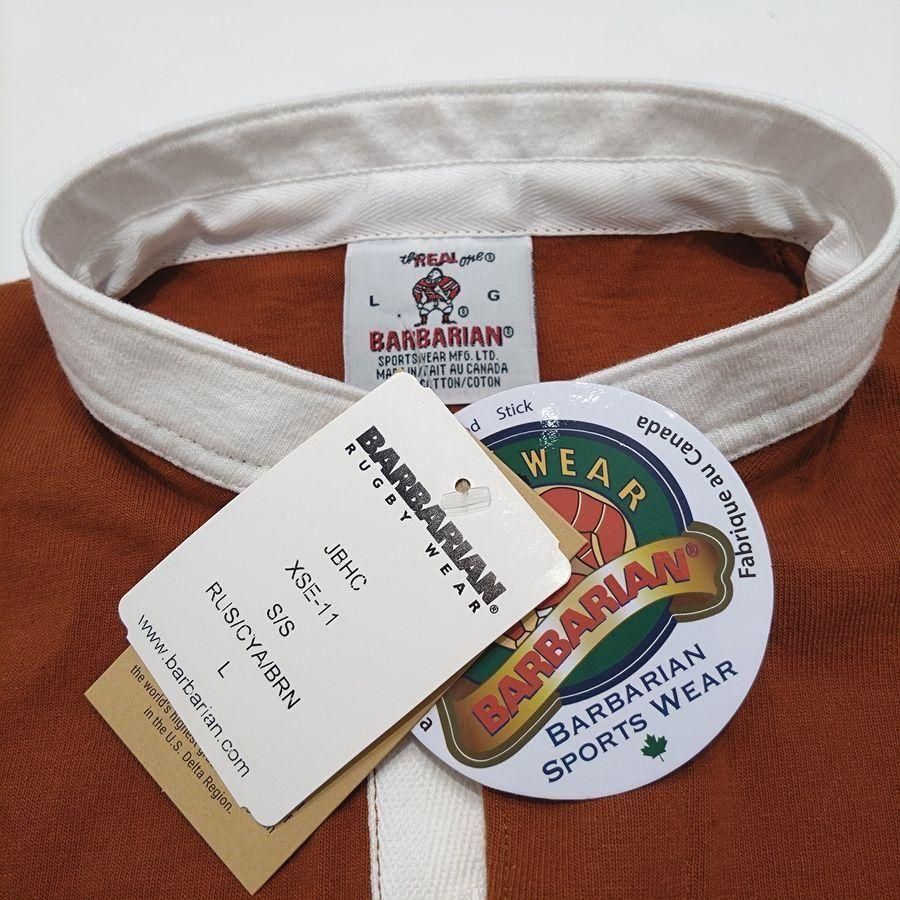 BARBARIAN(バーバリアン）8oz HENLEY SHORT / RUST×CYAN×BROWN（NEW