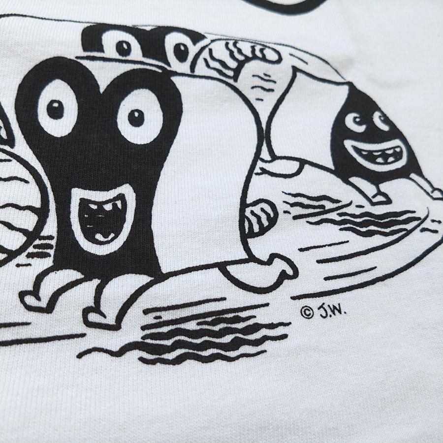 TOUGHER（タファー）BREA S/S TEE / BLACK&WHITE / WHITE