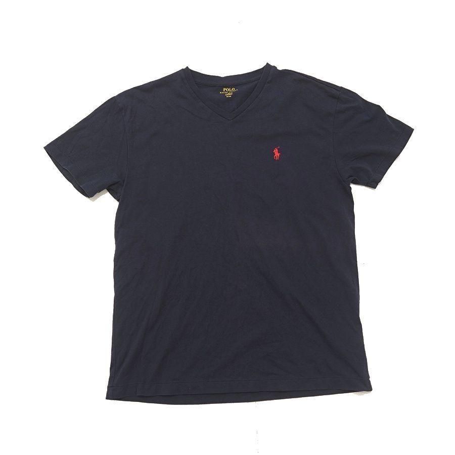 <img class='new_mark_img1' src='https://img.shop-pro.jp/img/new/icons12.gif' style='border:none;display:inline;margin:0px;padding:0px;width:auto;' />POLO RALPH LAUREN(ݥեV-NECK Tee-Shirts NAVY SUSED