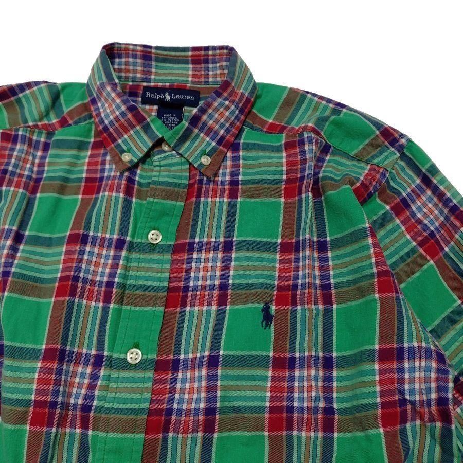 新作　完売　RALPH LAUREN ラルフローレン マドラス　チェック　シャツ ビームスからポロ ラルフ ローレンの別注新作、マドラスチェック