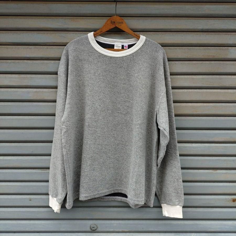 THOUGHER(åեMXT CLASSIC L/S TEE /  HEATHER GRAY / 3 MADE IN IUSA