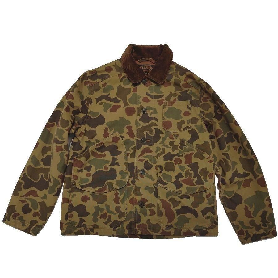 <img class='new_mark_img1' src='https://img.shop-pro.jp/img/new/icons12.gif' style='border:none;display:inline;margin:0px;padding:0px;width:auto;' />FILSON(フィルソン)CANVAS OUTFITTER JACKET / キャンバス アウトフィッター ジャケット / ダックハンターカモフラ