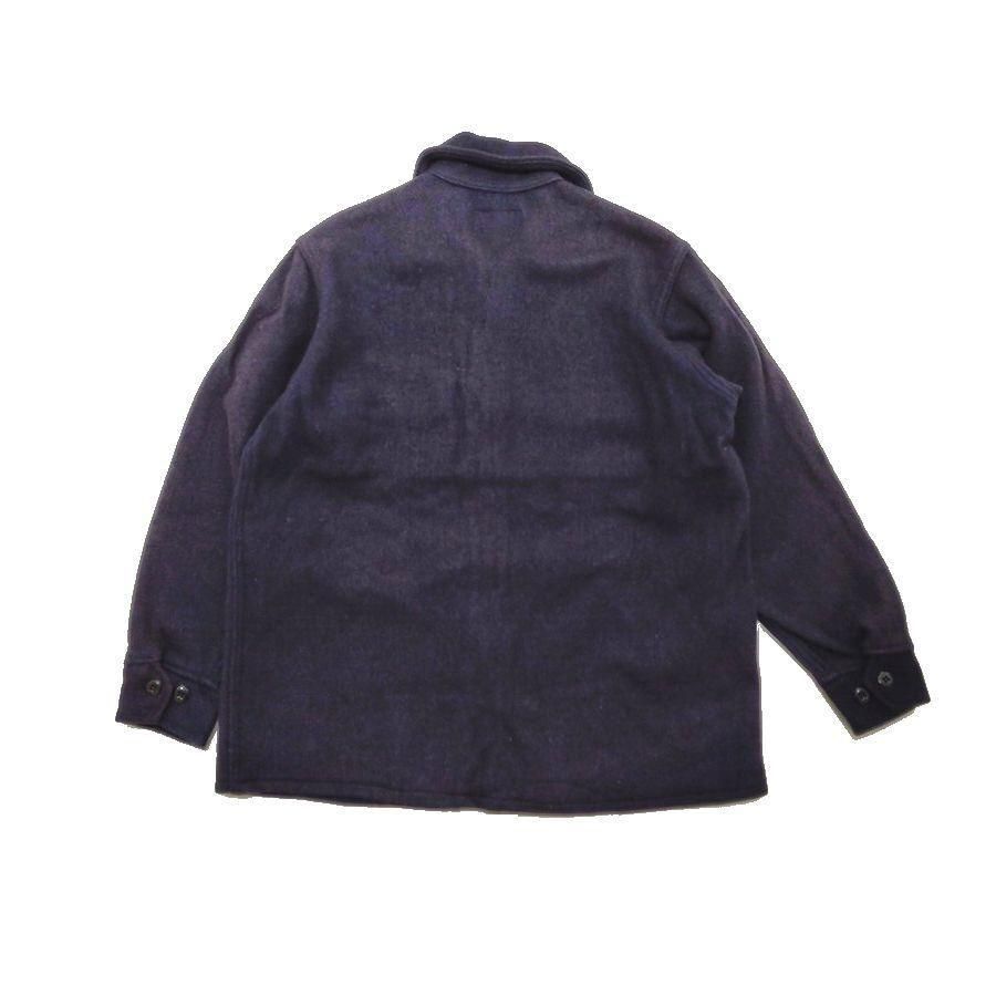 90s MELTON（ メルトン ）フルジップ・ウールジャケット / ネイビー