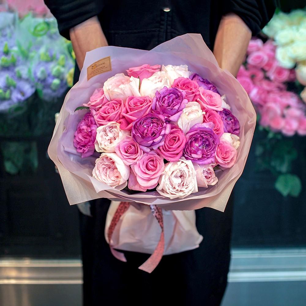 ピンクバラの花束 ブーケタイプ フラワー バルーンショップ Blossom 神戸 三宮店 ピンクバラの花束 ブーケタイプ フラワー バルーンショップ Blossom 神戸 三宮店