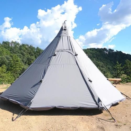 交換無料！ Mt.SUMI キャンプテント ポール付き グレー テント・タープ