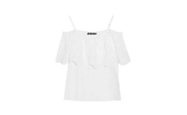 透かし彫りオフショルブラウス☆ - 大きいサイズの韓国レディース