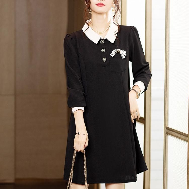 CHANEL✨️大きめ襟 ワンピース 付け襟つきロング丈ワンピース（スーツセット）｜SMILE ORCHID