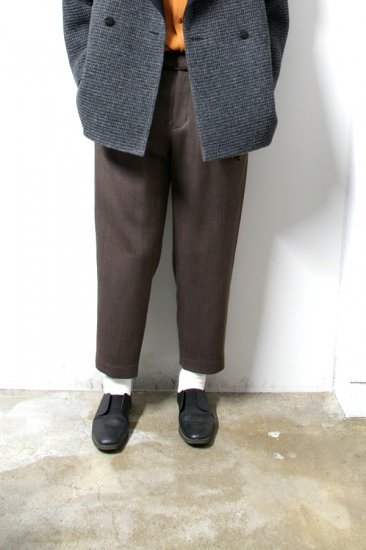 ETHOSENS(エトセンス)/Cellulitis drawcode slacks /Mocha 通販 