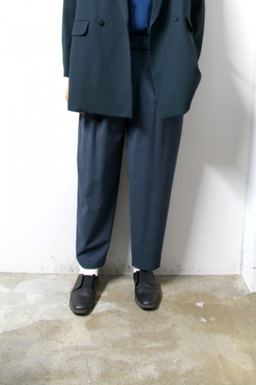 ETHOSENS(エトセンス)/Georgette drawcode slacks/Blue Gray 通販 ...