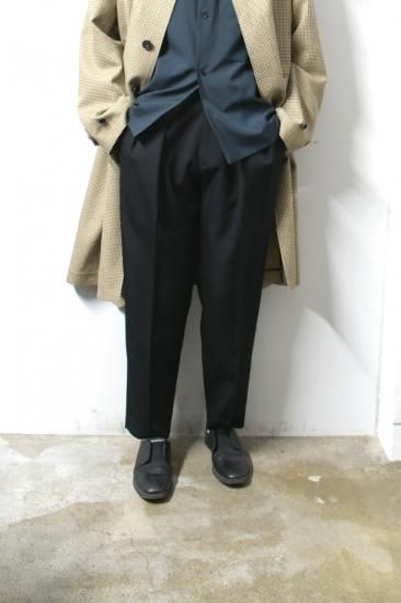 stein(シュタイン)/EX WIDE TROUSERS/Black 通販 取り扱い-CONCRETE RIVER