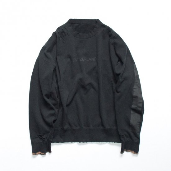 stein(シュタイン)/OVERSIZED REBUILD SWEAT LS/Black 通販 取り扱い-CONCRETE RIVER