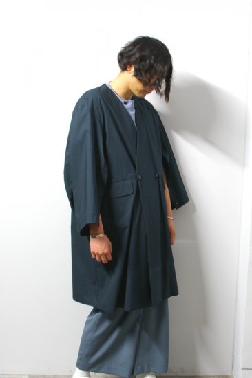 ETHOSENS(エトセンス)/Kimono coat/Green 通販 取り扱い-CONCRETE RIVER