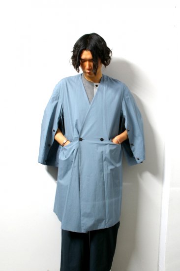 ETHOSENS(エトセンス)/Kimono coat/Saxe Blue 通販 取り扱い-CONCRETE ...