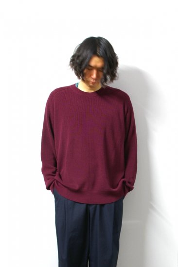 URU(ウル)/CREW NECK OVER KNIT/Pansy 通販 取り扱い-CONCRETE RIVER