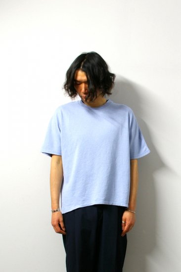 URU(ウル)/WASHI OVER S/S TEE/L.Blue 通販 取り扱い-CONCRETE RIVER