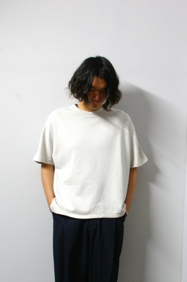 URU(ウル)/WASHI OVER S/S TEE/L.Beige 通販 取り扱い-CONCRETE RIVER