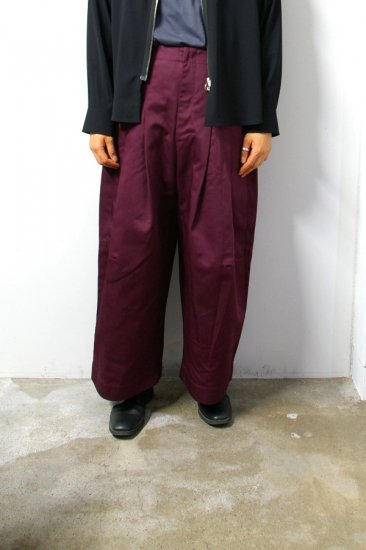 SHINYAKOZUKA(シンヤコズカ)/BAGGY with Dickies/Maroon 通販 取り扱い