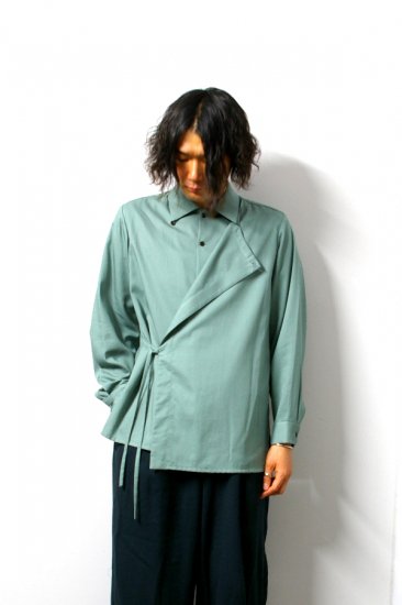 ETHOSENS(エトセンス)/Venetian layers shirt/Green 通販 取り扱い