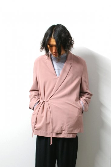 ETHOSENS(エトセンス)/Embossed pullover jacket/Pink 通販 取り扱い