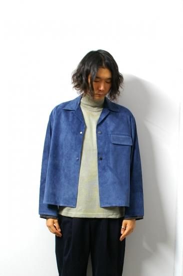 URU(ウル)/SUEDE SHIRTS JACKET/D.Blue 通販 取り扱い-CONCRETE RIVER