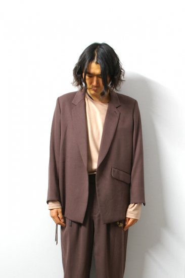 ETHOSENS(エトセンス)/String tailored jacket /Burgundy 通販 ...