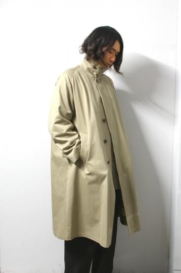 URU(ウル)/COTTON BALMACAAN COAT/Beige 通販 取り扱い-CONCRETE RIVER