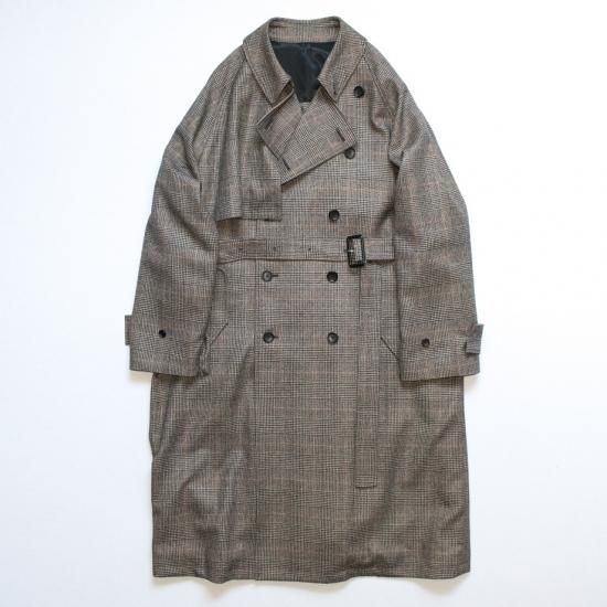 いラインアップ stein トレンチコート 19AW COAT OVERLAP OVERSIZED