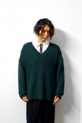 LIBERUM(リベルム)/Damage over knit/Green