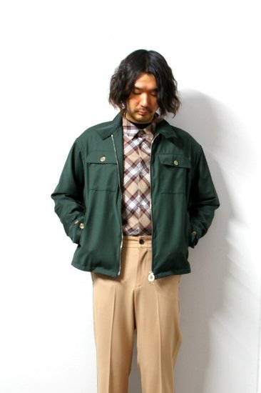 LIBERUM(リベルム)/ZIP UP HARRINGTON JACKET/Green 通販 取り扱い