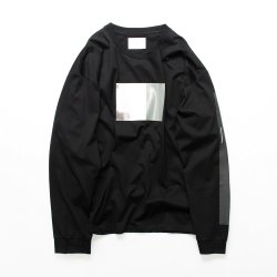 stein(奿)/OVERSIZED LONG SLEEVE TEE - TO COMPLETE -/Black