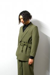 ETHOSENS(エトセンス)/Rope belt jacket/Khaki