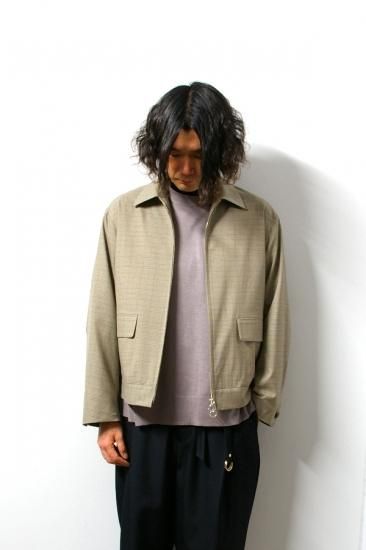 Uru ウル Zip Up Blouson L Brown 通販 取り扱い Concrete River