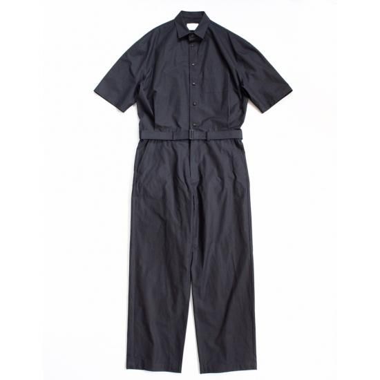 承知しましたstein OVERSIZED HALF SLEEVE JUMP SUIT 黒