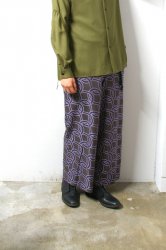 ETHOSENS(エトセンス)/Rope pattern wide trousers/Blue