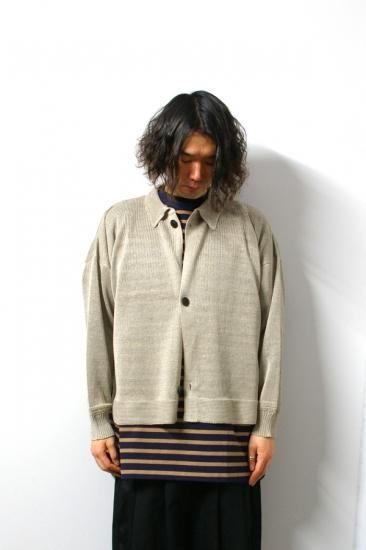 URU(ウル)/KNIT CARDIGAN/Beige 通販 取り扱い-CONCRETE RIVER