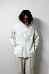 URU()/STAND COLLAR L/S SHIRTS/L.Mint