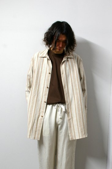 URU(ウル)/LONG OVER L/S SHIRTS/Caramel 通販 取り扱い-CONCRETE RIVER