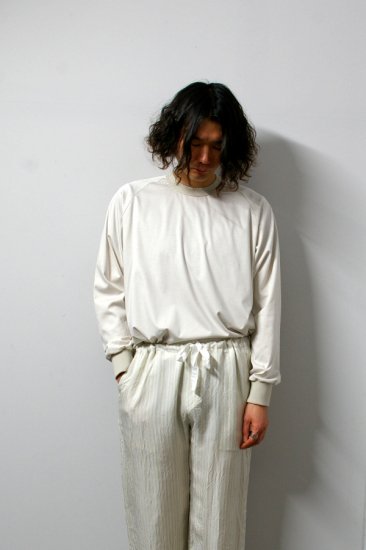 URU(ウル)/CREW NECK L/S TEE/Ecru 通販 取り扱い-CONCRETE RIVER