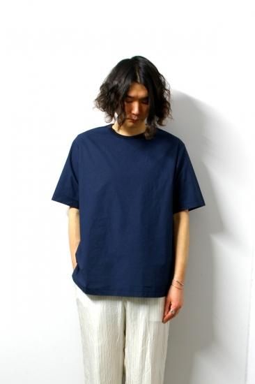 Uru ウル Crew Neck S S Tee Navy 通販 取り扱い Concrete River Uru ウル Crew Neck S S Tee Navy 通販 取り扱い Concrete River