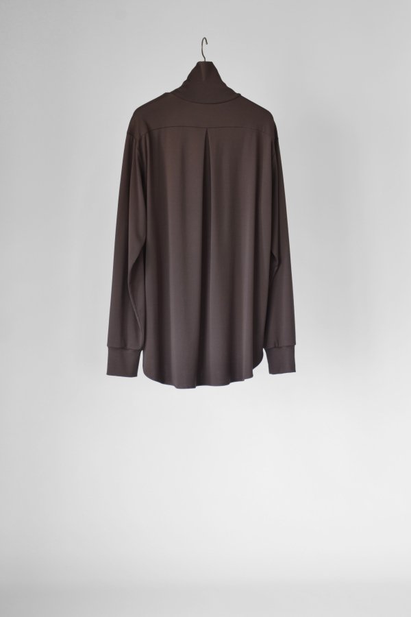 ETHOSENS(エトセンス)/High neck shirt/Brown 通販 取り扱い-CONCRETE 