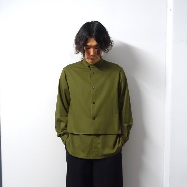 ETHOSENS(エトセンス)/Layer shirt/Khaki